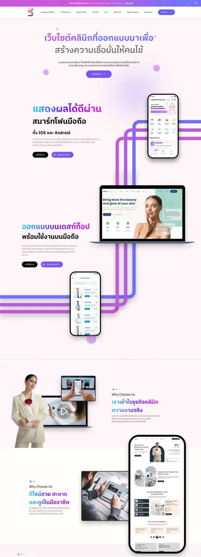 รับออกแบบเว็บไซต์